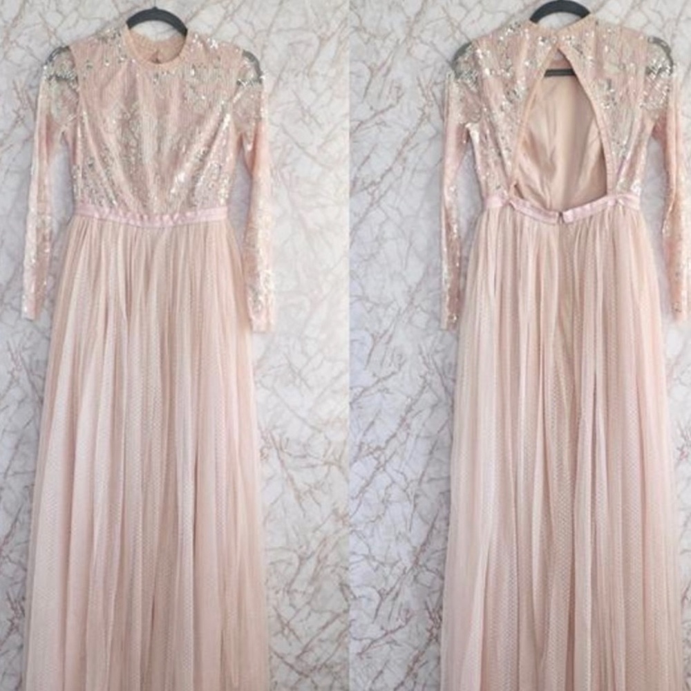 Needle and Thread Floral Gloss Bodice Maxi Dress